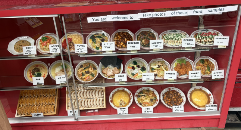 Foods On Display at The Curry and Dumpling Shop We Stopped At